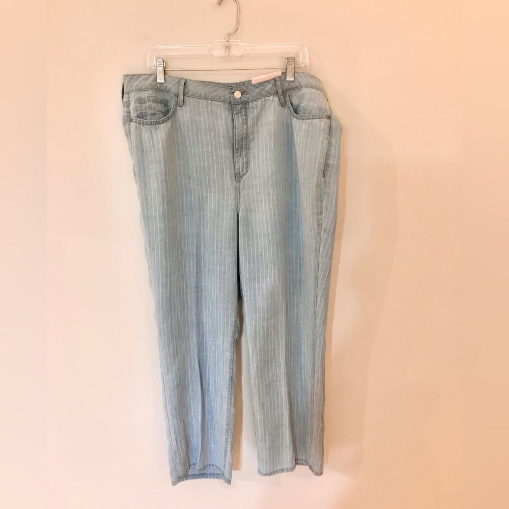 NWT NYDJ Relaxed Fit straight leg high rise jeans Sumstripes - Picture 9 of 12